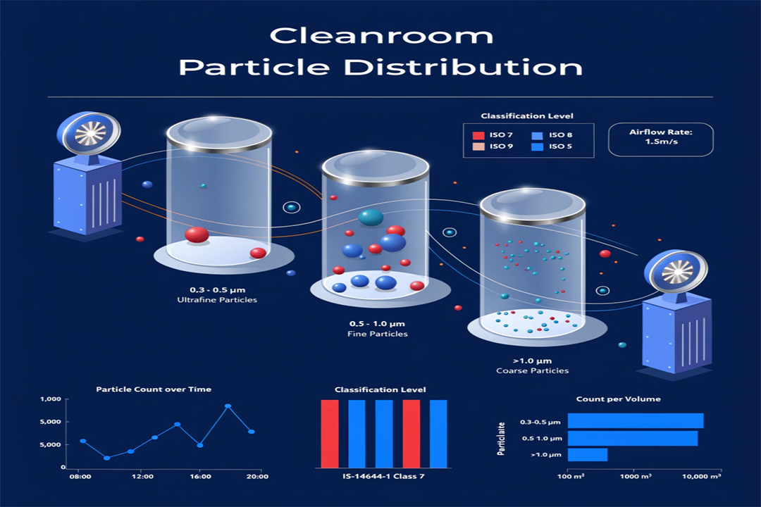 cleanroom rating particle count standard